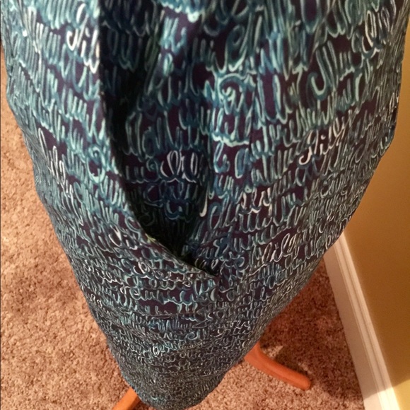LILLY PULITZER CURSIVE SIGNATURE COWL NECK DRESS - Picture 5 of 8